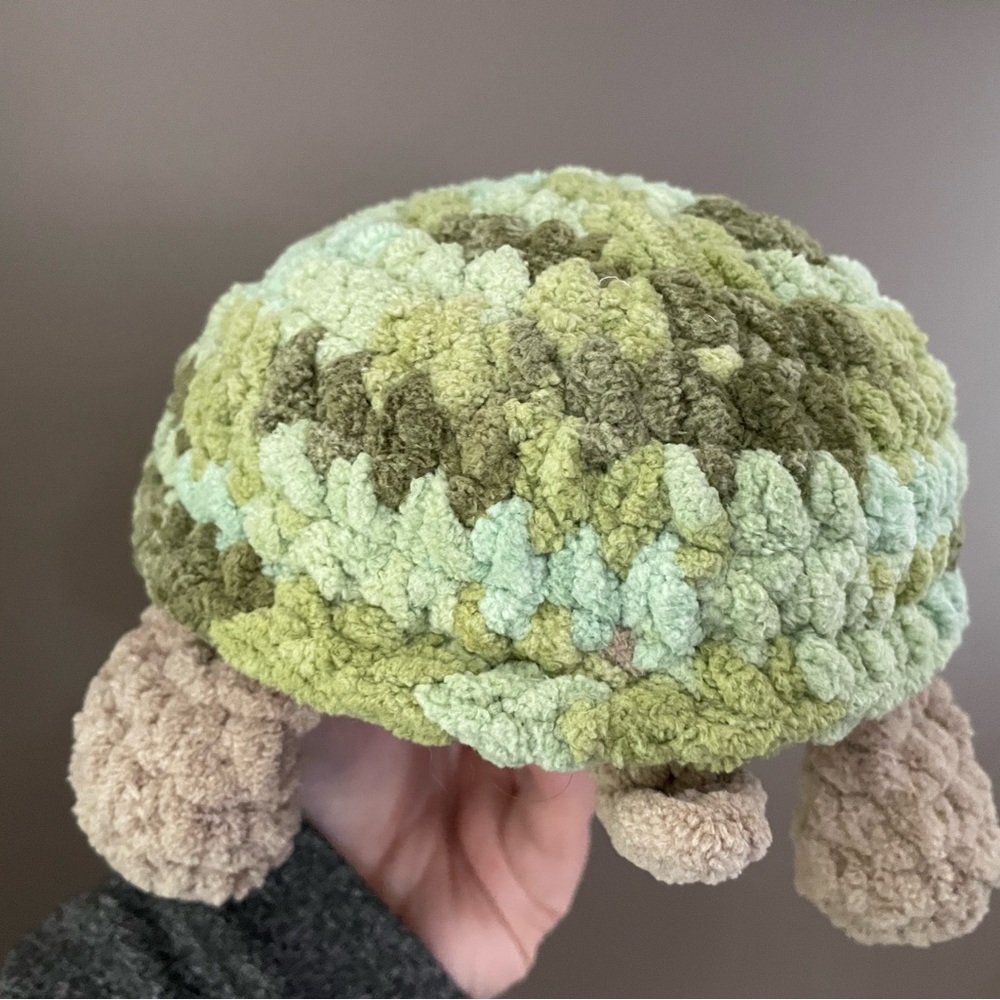 Sea Turtle Plushie Stuffie Amigurumi - Picture 5 of 9